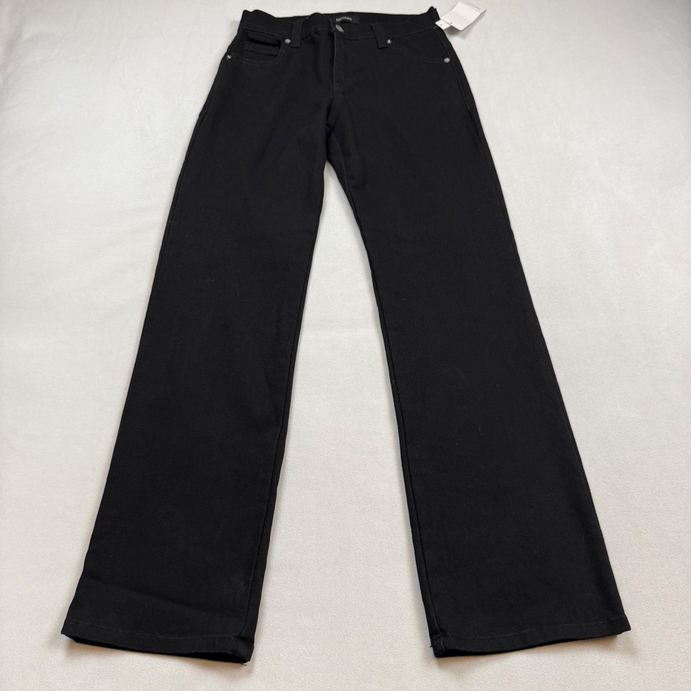 Karen Kane Lifestyle Straight Leg Jeans Black‎ L67503 Womens 4 NWT